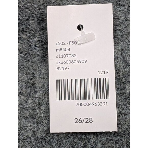 Lane Bryant Sweater Sparkle Rhinestone Holiday Party Gray Womens Plus Size 26/28 - Picture 5 of 9